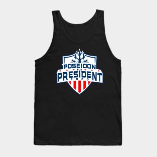 Poseidon for president -  funny Anti-Trump Election  T-Shirt Tank Top